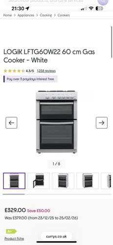 Logik lftg60w22 60cm gas - logik,