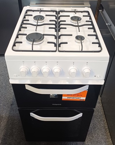 Hotpoint 50cm gas cooker white - gas,
