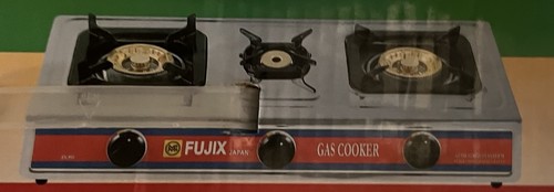 Fujix three burner - gas, cooker